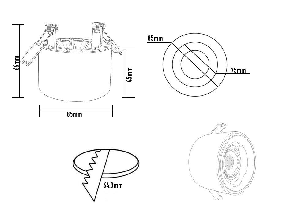 ALANTZ 660-10W Bridgelux COB Smart Tricolor
