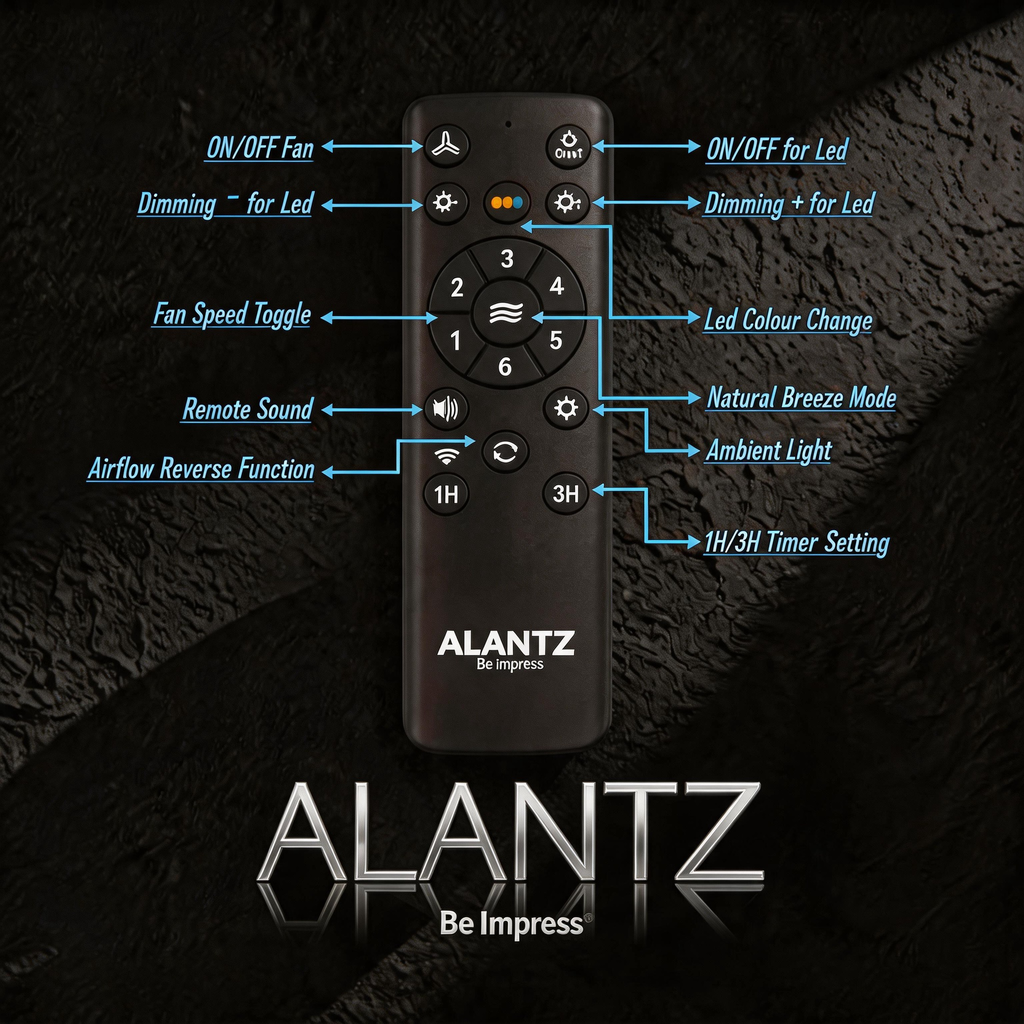 ALANTZ-COMFY PLUS 42 / 52 INCH SMART BLDC CEILING FAN WORKS WITH SMARTLIFE APPS N COMPATIBLE WITH GOOGLE N ALEXA