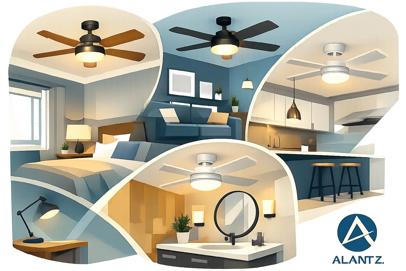 How to Pick a Fan With Light for Every Room