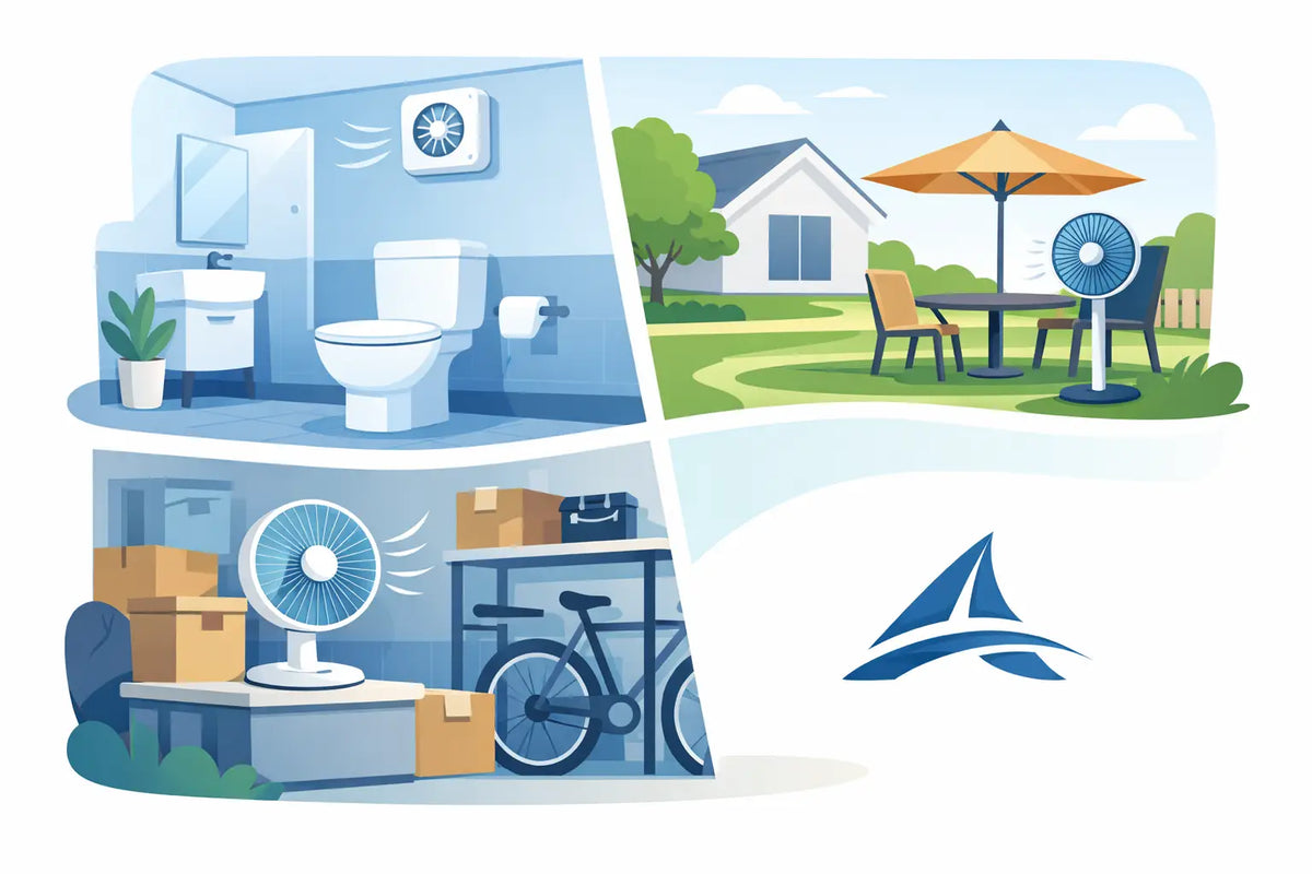 Fans for Small Areas, Toilets, Backyards, Storerooms