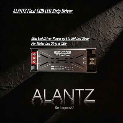 ALANTZ Flexi COB LED Strip for Cove Lighting - 3000K/4000K/6000K - Ultra Flexible & Energy Efficient - 10 Meter Per Reel - 1 Year Warranty