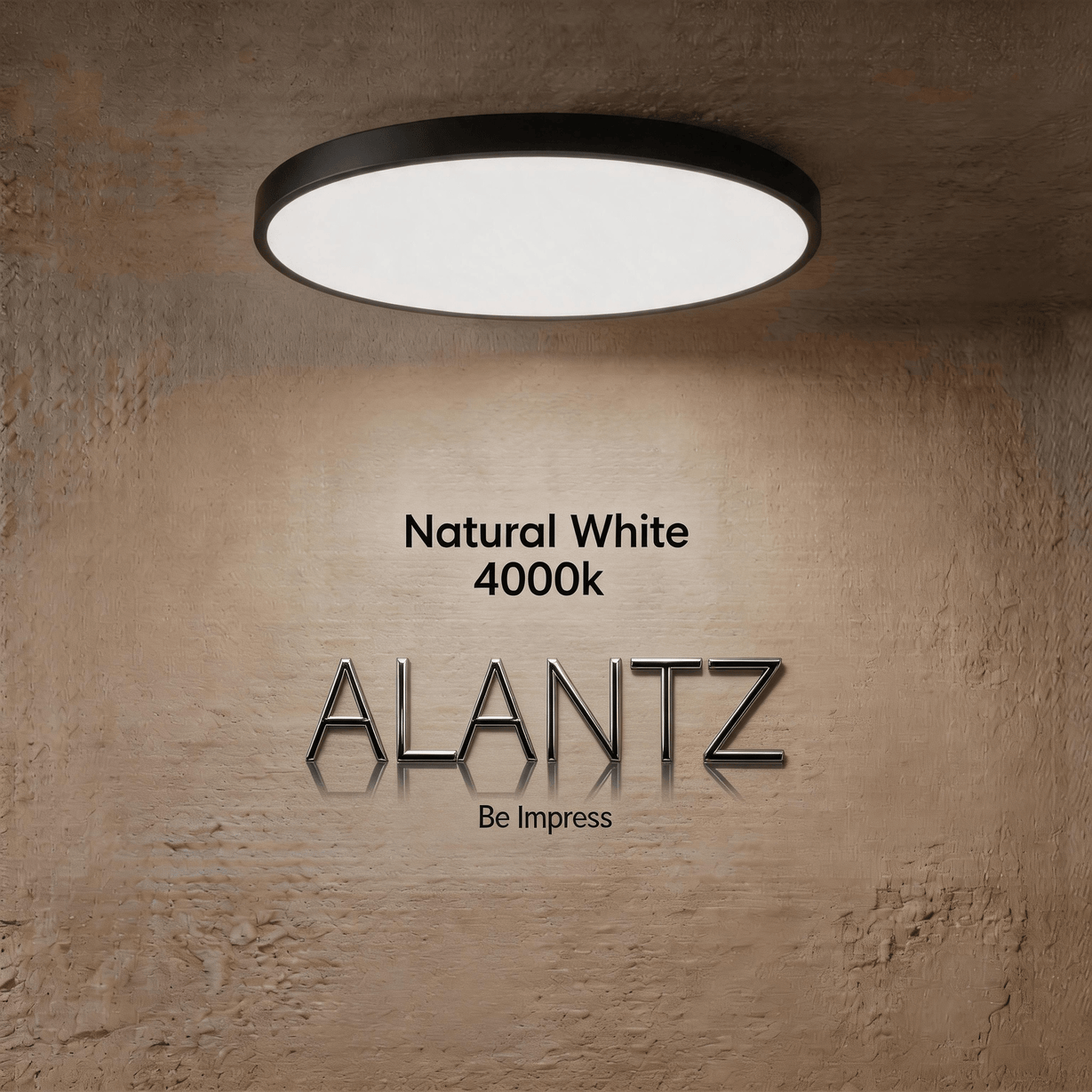ALANTZ Ultra Slim LED Ceiling Light with 3CCT Selectable 3000K/4000K/6000K, High Brightness & Energy Saving, Uniform Light Distribution, Instant Start, Flicker-Free Operation, 3 Years Exchange Warranty