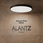 ALANTZ Ultra Slim LED Ceiling Light with 3CCT Selectable 3000K/4000K/6000K, High Brightness & Energy Saving, Uniform Light Distribution, Instant Start, Flicker-Free Operation, 3 Years Exchange Warranty