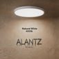 ALANTZ Ultra Slim LED Ceiling Light with 3CCT Selectable 3000K/4000K/6000K, High Brightness & Energy Saving, Uniform Light Distribution, Instant Start, Flicker-Free Operation, 3 Years Exchange Warranty