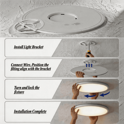 ALANTZ Ultra Slim LED Ceiling Light with 3CCT Selectable 3000K/4000K/6000K, High Brightness & Energy Saving, Uniform Light Distribution, Instant Start, Flicker-Free Operation, 3 Years Exchange Warranty