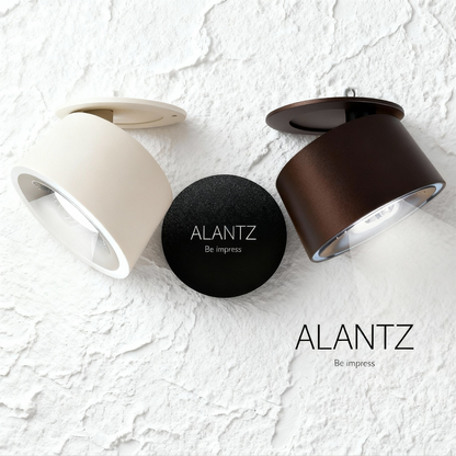 ALANTZ-663-10W  WH/BK COB TRI COLOR SMART LED DOWNLIGHT BRIDGELUX LED CHIPSET, Works with Smart-life App Google N Alexa