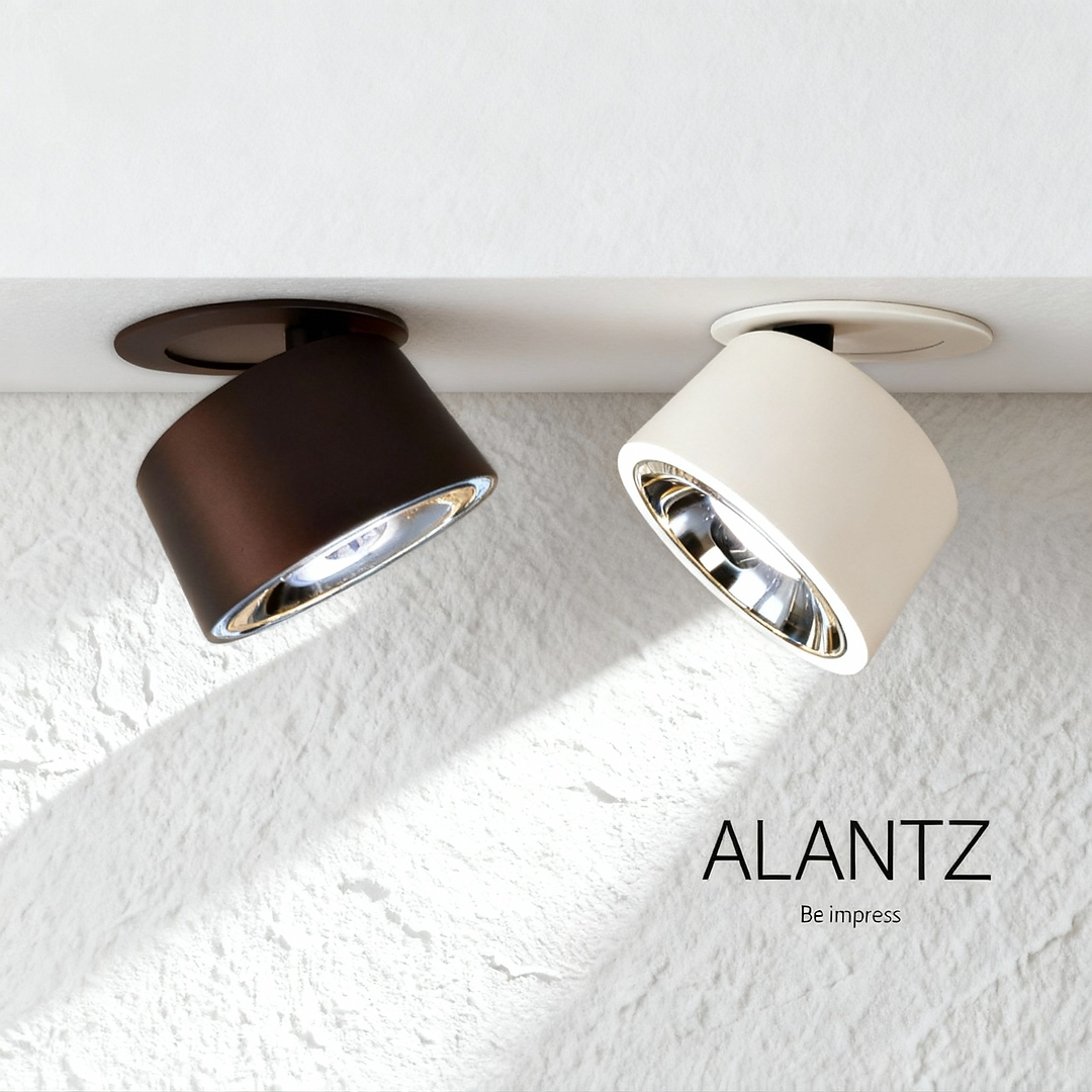 ALANTZ-663-10W  WH/BK COB TRI COLOR SMART LED DOWNLIGHT BRIDGELUX LED CHIPSET, Works with Smart-life App Google N Alexa
