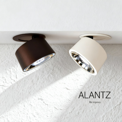 ALANTZ-663-10W  WH/BK COB TRI COLOR SMART LED DOWNLIGHT BRIDGELUX LED CHIPSET, Works with Smart-life App Google N Alexa