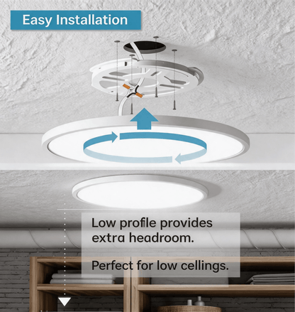 ALANTZ Ultra Slim LED Ceiling Light with 3CCT Selectable 3000K/4000K/6000K, High Brightness & Energy Saving, Uniform Light Distribution, Instant Start, Flicker-Free Operation, 3 Years Exchange Warranty