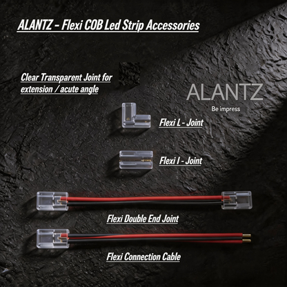 ALANTZ Flexi COB LED Strip for Cove Lighting - 3000K/4000K/6000K - Ultra Flexible & Energy Efficient - 10 Meter Per Reel - 1 Year Warranty