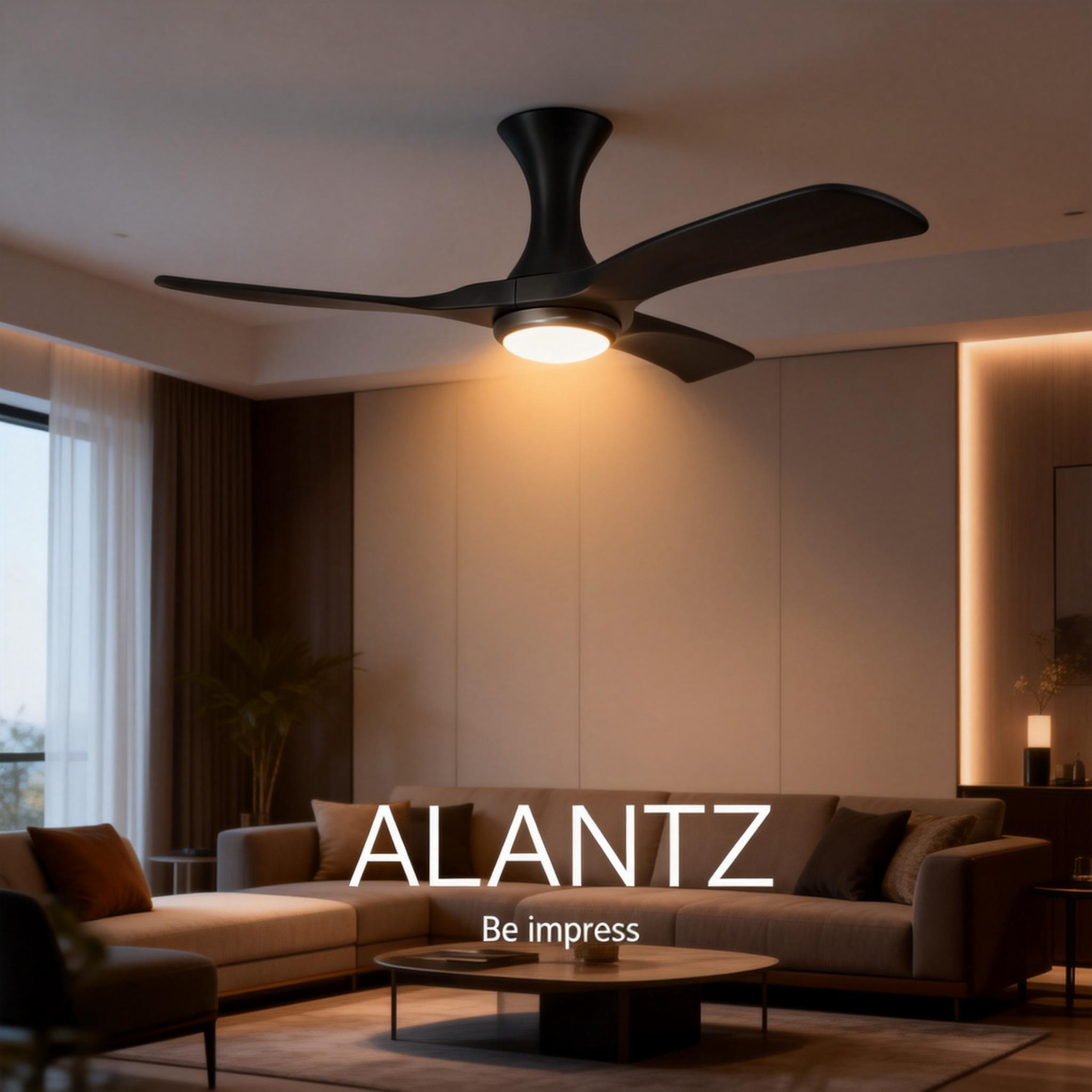 ALANTZ-AUTUMN 46 / 56 INCH SMART BLDC CEILING FAN 20W OSRAM LED CHIPSET WORKS WITH SMART-LIFE APPS N COMPATIBLE  WITH GOOGLE N ALEXA